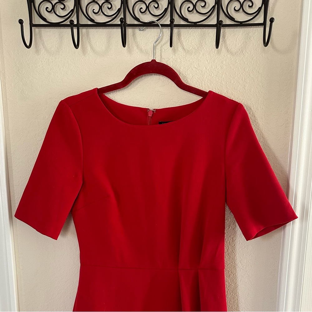 Banana Republic Red Mid-Length Business Dress